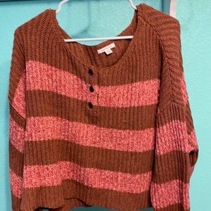 large cropped sweater